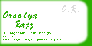 orsolya rajz business card